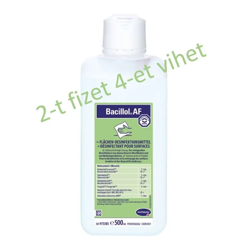 Bacillol AF 500ml 2-t fizet 4-et vihet